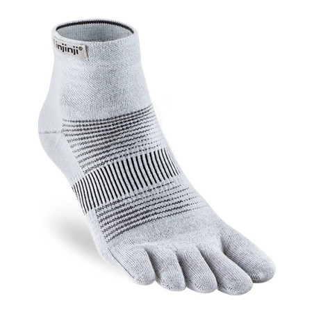 Injinji Chaussettes Run Lightweight Mini-Crew Coolmax Gray