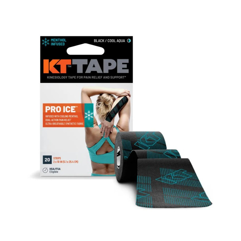 KT Tape Pro Ice Black/Cool Aqua