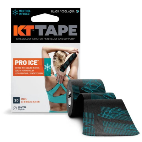 KT Tape Pro Ice Black/Cool Aqua