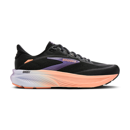 Brooks Ghost 18 Femme Black/Mulled Grape/Peach