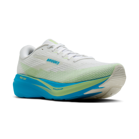 Brooks Ghost Amp Homme White/Blue/Paradise Green