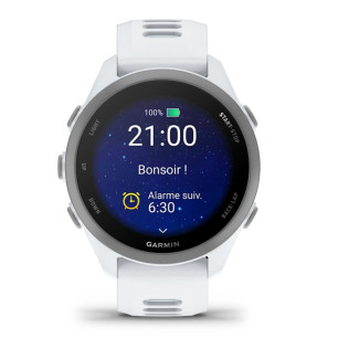 Garmin Forerunner 170 Blanc, Bracelet Blanc/Bleu Ciel