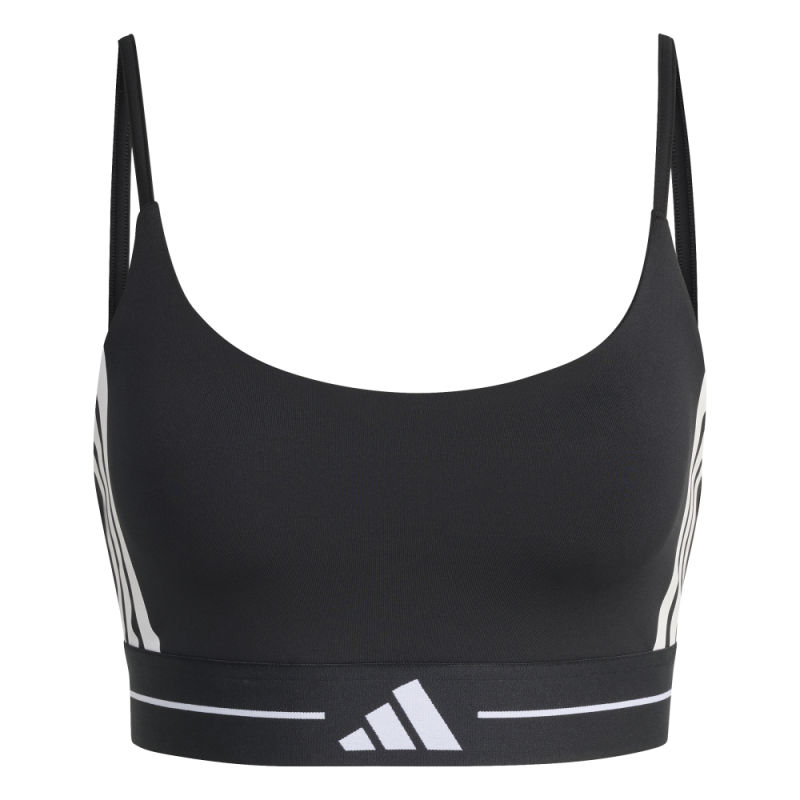 Adidas Brassière Hyperglam 3-Stripes Light Support Femme Black