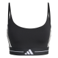 Adidas Brassière Hyperglam 3-Stripes Light Support Femme Black