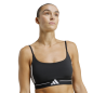 Adidas Brassière Hyperglam 3-Stripes Light Support Femme Black