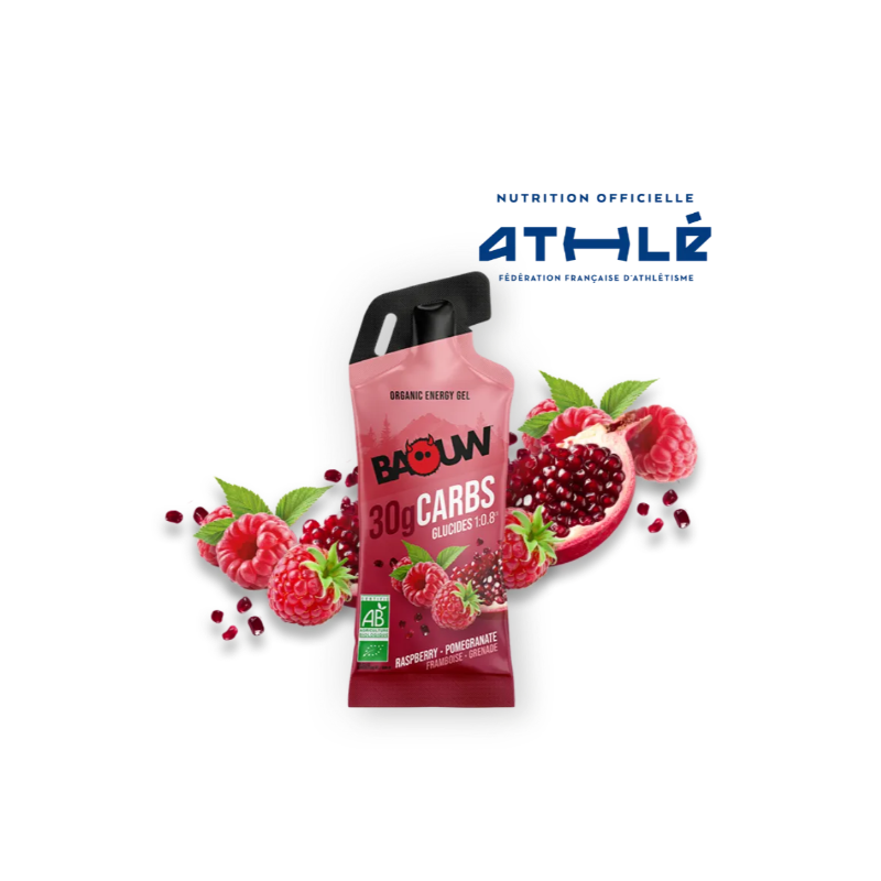 Baouw Gel Energie Bio Framboise/Grenade