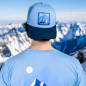 BV Sport Casquette Trucker "Summit" Alpes Bleu