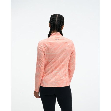 Hoka Skyform Half Zip Clf Prt Femme Sunstone Print
