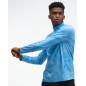 Hoka Skyform Half Zip Clf Prt Homme Mineral Blue Print