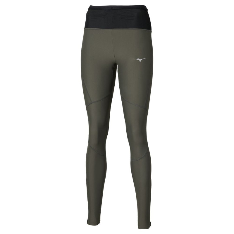 Mizuno Multi Pocket Collant Long Femme Forest Night