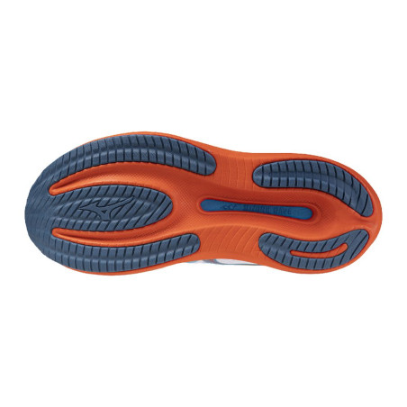 Mizuno Wave Rider 30 Homme White/Blue Jewel/Orange