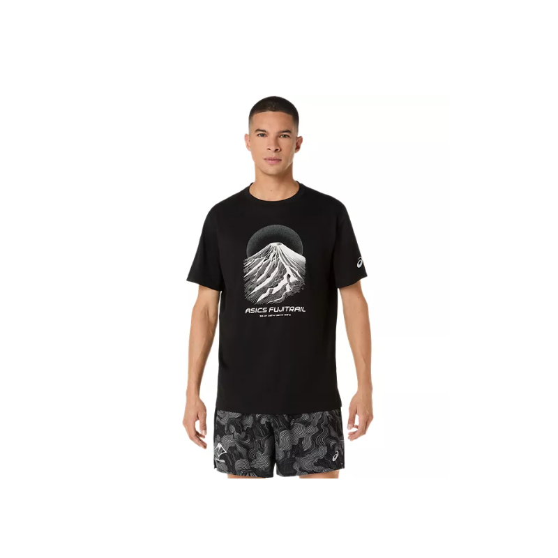 Asics Fujitrail Logo SS Top Homme Performance Black/Cream/Carbon