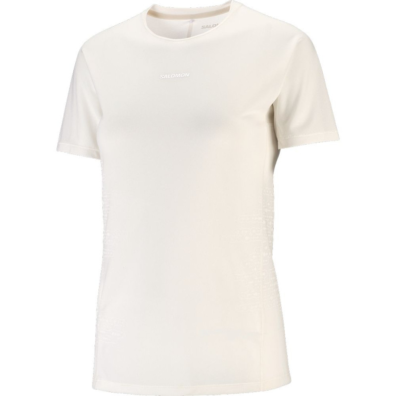 Salomon Sense Aero SS Tee GFX Femme Whisper White/Raind Day/Bright White