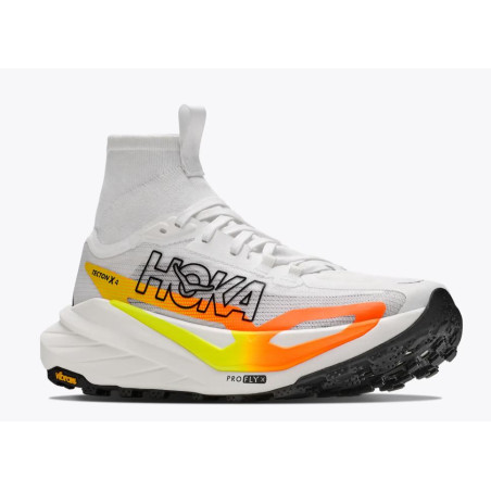 Hoka Tecton X 4 Homme Frost/Neon Tangerine