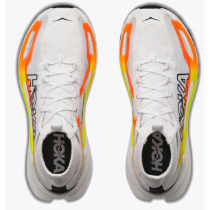 Hoka Tecton X 4 Femme Frost/Neon Tangerine