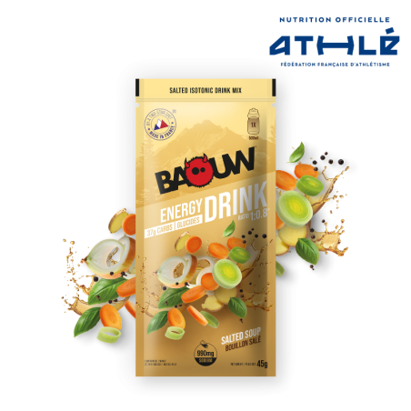 Baouw Energy Drink Sachet Individuel Bouillon Salé