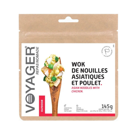 Voyager Wok De Nouilles Asiatiques Et Poulet 145g