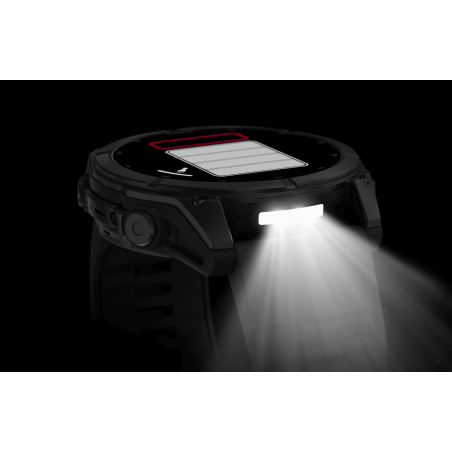 Garmin Fenix 9 51mm Titane avec revêtement Carbon Gray DLC et bracelet en silicone noir