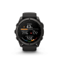 Garmin Fenix 9 51mm Titane avec revêtement Carbon Gray DLC et bracelet en silicone noir