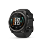 Garmin Fenix 9 51mm Titane avec revêtement Carbon Gray DLC et bracelet en silicone noir