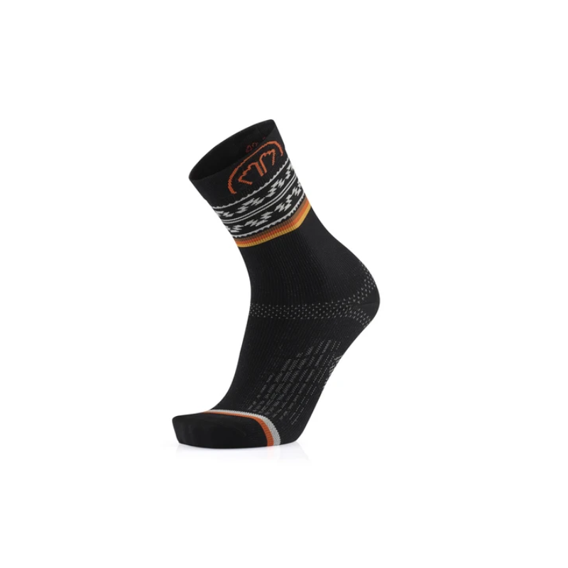 Sidas Chaussette Run Spirit Noir/Orange