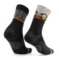 Sidas Chaussette Run Spirit Noir/Orange