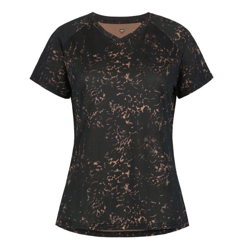 Rukka T-Shirt Muuko Print Femme Chocolat