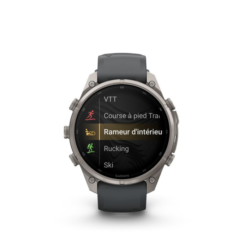Garmin Fénix 9 Pro – inReach, 47mm Titanium, Bracelet Silicone Graphite/Noir