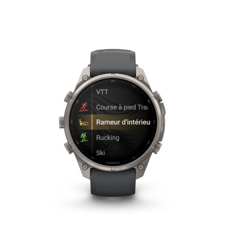 Garmin Fénix 9 Pro – inReach, 47mm Titanium, Bracelet Silicone Graphite/Noir