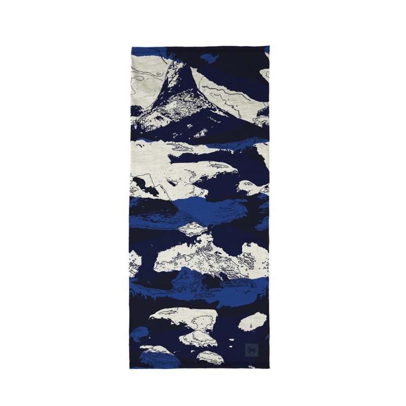 Buff Merino Lightweight Prints Esyr Blue