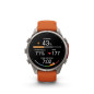 Garmin Fénix 9 Pro – inReach, 47 mm Titanium, Bracelet Silicone Ocre/Orange