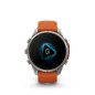 Garmin Fénix 9 Pro – inReach, 47 mm Titanium, Bracelet Silicone Ocre/Orange
