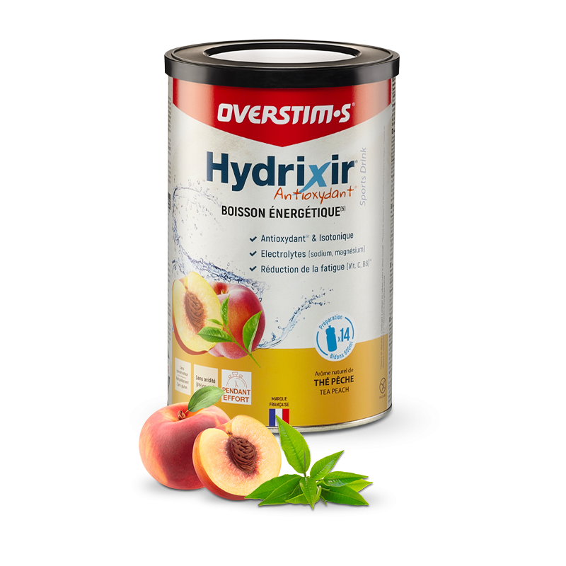 Overstim's Hydrixir Antioxydant Thé Pêche