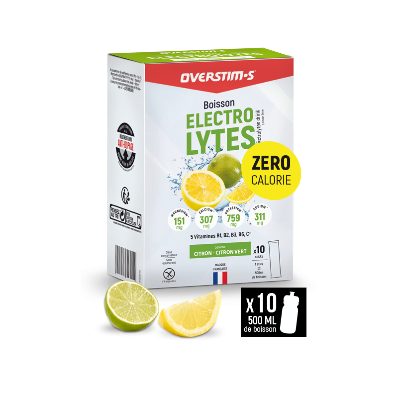 Overstim's Electrolytes Citron-Citron Vert