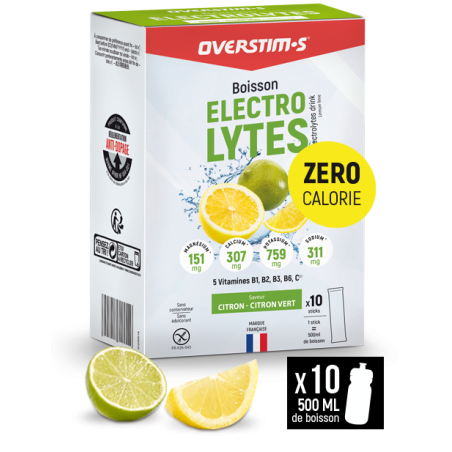 Overstim's Electrolytes Citron-Citron Vert