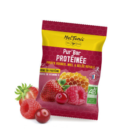 Meltonic Pur'Bar Protéinée Bio Fruits Rouges