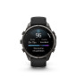 Garmin Fenix 9 Pro – 47mm Titane Avec Revêtement Carbon Gray DLC, Bracelet En Silicone Noir/Gris Galet