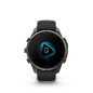 Garmin Fenix 9 Pro – 47mm Titane Avec Revêtement Carbon Gray DLC, Bracelet En Silicone Noir/Gris Galet