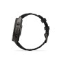 Garmin Fenix 9 Pro – 47mm Titane Avec Revêtement Carbon Gray DLC, Bracelet En Silicone Noir/Gris Galet