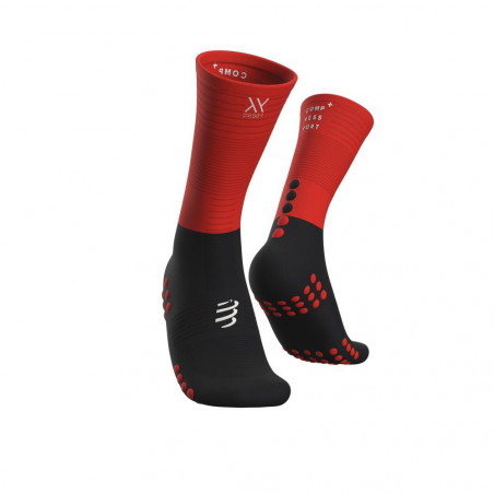 Compressport Mid Compression Socks Black/Red