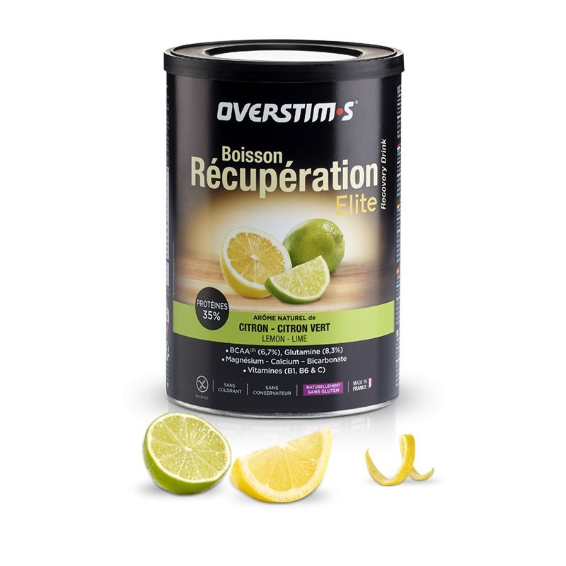 Overstims Boisson de Récupération Elite Citron-Citron Vert