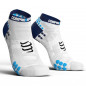 Compressport Racing Socks V3 Run Low White/Blue